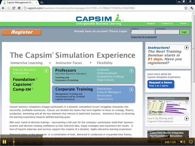 B211-Capsim Simulator Basics - BYU-Idaho