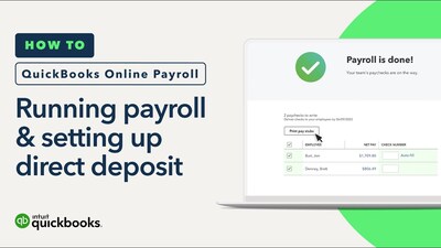 How to run payroll and set up direct deposit in QuickBooks Online ...