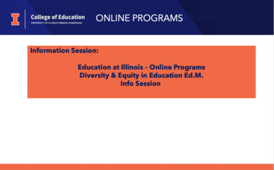 Education at Illinois - Online Programs, Diversity & Equity in ...