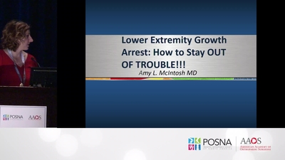 Lower Extremity Growth Arrest - POSNAcademy