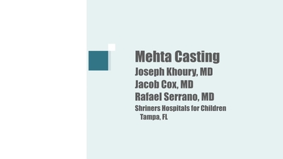 Mehta Casting Technique - POSNAcademy
