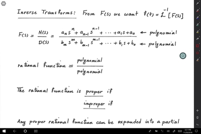 Laplace Transform Part Laplace Inverse University Of California