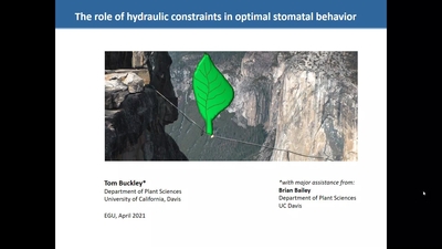 EGU talk (TN Buckley April 2021) - University of California, Davis