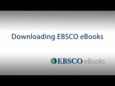 EBSCO eBooks