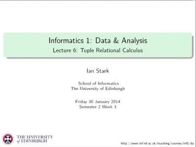 Tuple Relational Calculus - Media Hopper Create