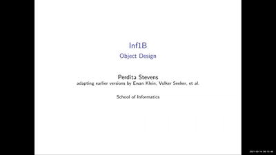 Informatics 1B Lecture 16 Part 1 - Media Hopper Create