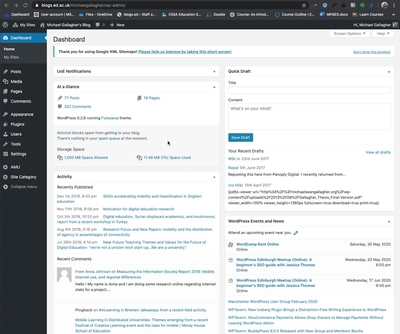 Approving blog comments - Media Hopper Create