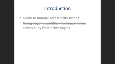 Guide to manual accessibility testing - Media Hopper Create