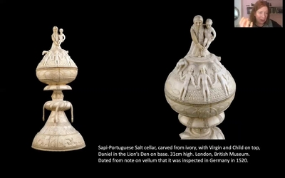 Salière en ivoire, Sapi-Portugais, Sierra Leone, fin XVe-début XVIe siècle, Sapi-Portuguese Salt Cellar, Sierra Leone, Late 15th-early 16th century, Art d'Afrique, d'Océanie, d'Indonésie et des Amériques, 2023