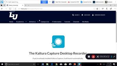 Kaltura Capture recording - April  2020 - Liberty University