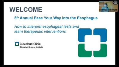 Ease Your Way Into The Esophagus - Apr. 5, 2024 - ConsultQD Live | Physician to physician video platform