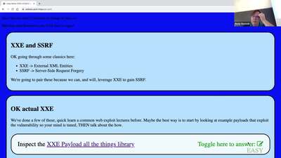 XXE (eXternal XML Entities) and SSRF (Server-Side Request Forgery ...