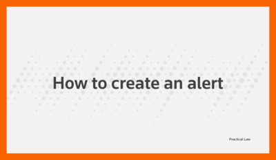 How to create an alert - Product Training: Live