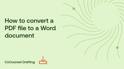 How to convert a PDF to a Word document - Product Training - US ...