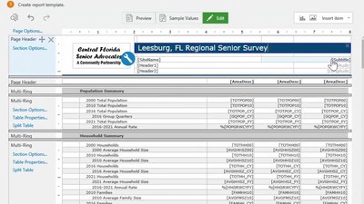 Customize an Existing Report in Community Analyst - Esri Videos: GIS ...