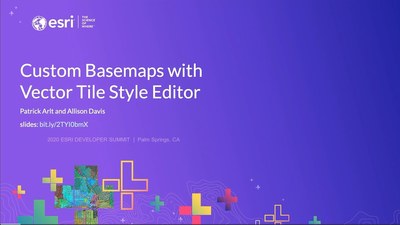 Customizing and Styling Vector Basemaps - Esri Videos: GIS, Events ...