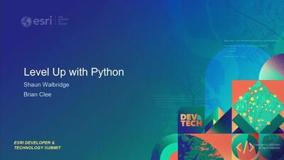 Level Up Your ArcGIS Python Skills - Esri Videos: GIS, Events, ArcGIS ...