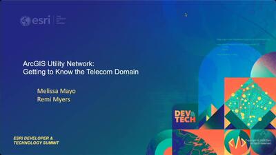 ArcGIS Utility Network: Getting to Know the Telecom Domain - Esri ...