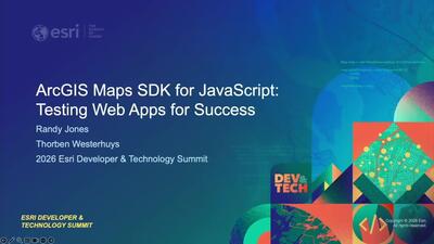 ArcGIS Maps SDK for JavaScript: Testing Web Apps for Success - Esri ...