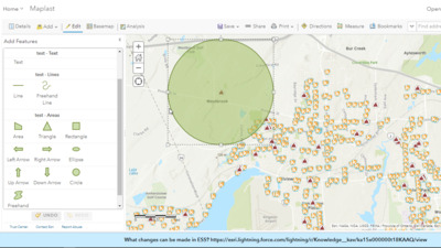 How To Create a Temporary Circle in ArcGIS Online Map Viewer