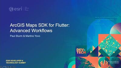 ArcGIS Maps SDK for Flutter: Advanced Workflows - Esri Videos: GIS ...