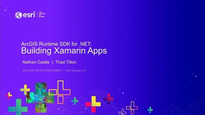 ArGIS Runtime SDK for .NET: Building Xamarin Apps - Esri Videos: GIS ...