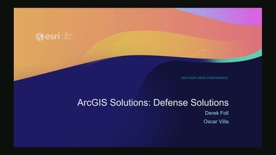 ArcGIS Solutions: Defense Solutions - Esri Videos: GIS, Events, ArcGIS ...