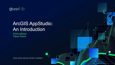 ArcGIS AppStudio: An Introduction - Esri Videos: GIS, Events, ArcGIS ...