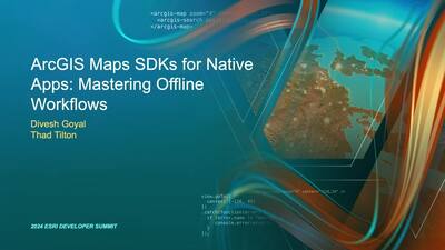 ArcGIS Maps SDKs For Native Apps: Mastering Offline Data Workflows ...