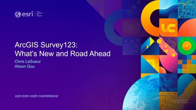 ArcGIS Survey123: What's New and the Road Ahead - Esri Videos: GIS ...