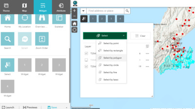 How To: Select multiple features using the Select widget in ArcGIS Web ...