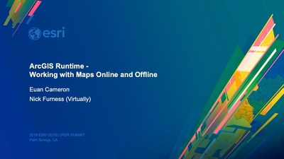 ArcGIS Runtime: Working with Maps Online and Offline - Esri Videos: GIS ...