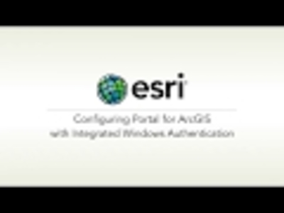 Configuring Portal for ArcGIS with Integrated Windows Authentication ...