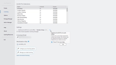 Set a limit to take ArcGIS Pro offline - Esri Videos: GIS, Events ...