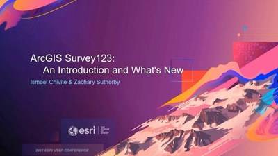 ArcGIS Survey123: An Introduction and What's New - Esri Videos: GIS ...