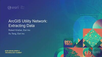 ArcGIS Utility Network: Extracting Data - Esri Videos: GIS, Events ...