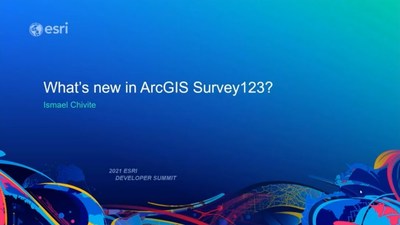What's New in ArcGIS Survey123 - Esri Videos: GIS, Events, ArcGIS ...