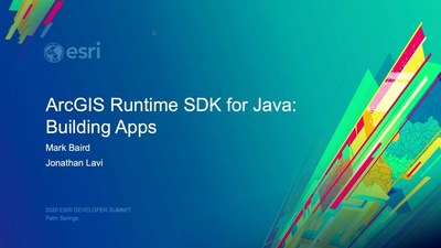 ArcGIS Runtime SDK for Java: Building Apps - Esri Videos: GIS, Events ...