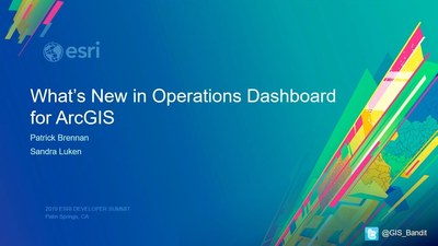 What's New in Operations Dashboard for ArcGIS - Esri Videos: GIS ...