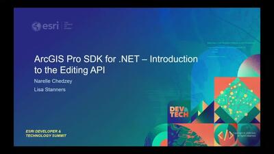 ArcGIS Pro SDK for .NET: Introduction to Editing - Esri Videos: GIS ...
