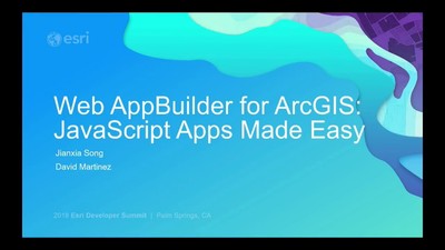 Web AppBuilder For ArcGIS: JavaScript Apps Made Easy - Esri Videos: GIS ...