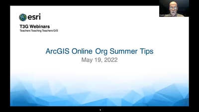 ArcGIS Online Org Summer Tips - Esri Videos: GIS, Events, ArcGIS ...