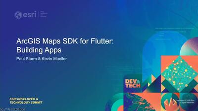 ArcGIS Maps SDK for Flutter: Building Apps - Esri Videos: GIS, Events ...