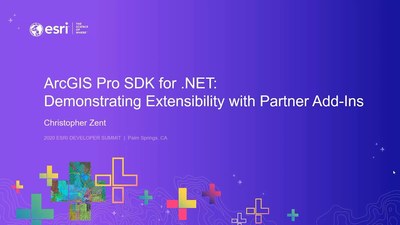 ArcGIS Pro SDK For .NET: Demonstrating Pro Extensibility With Partner ...