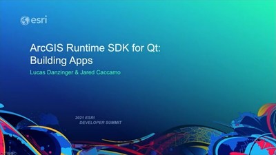 ArcGIS Runtime SDK for Qt Building Apps - Esri Videos: GIS, Events ...