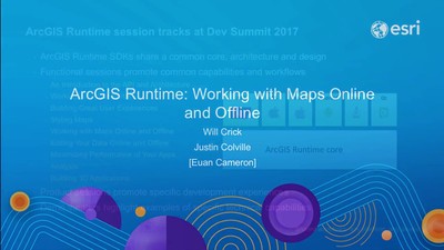 ArcGIS Runtime: Working with Maps Online and Offline - Esri Videos: GIS ...