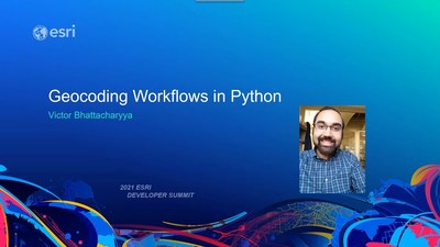 Geocoding Workflows In Python - Esri Videos: GIS, Events, ArcGIS ...