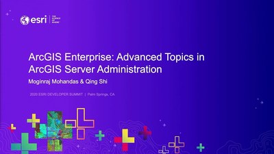 Muldyr pant marmor ArcGIS Enterprise: Advanced Topics in ArcGIS Server Administration - Esri  Videos: GIS, Events, ArcGIS Products & Industries
