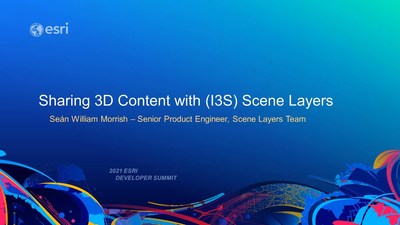 Sharing 3D Content with Scene Layers - Esri Videos: GIS, Events, ArcGIS ...