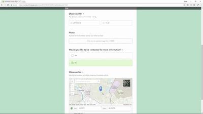 Survey123 For ArcGIS - Homeless Activity Reporter - Esri Videos: GIS ...